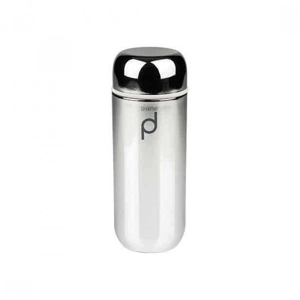 Tepelně izolovaná láhev, nerezová ocel, 200 ml, "DrinkPod", Metallic S