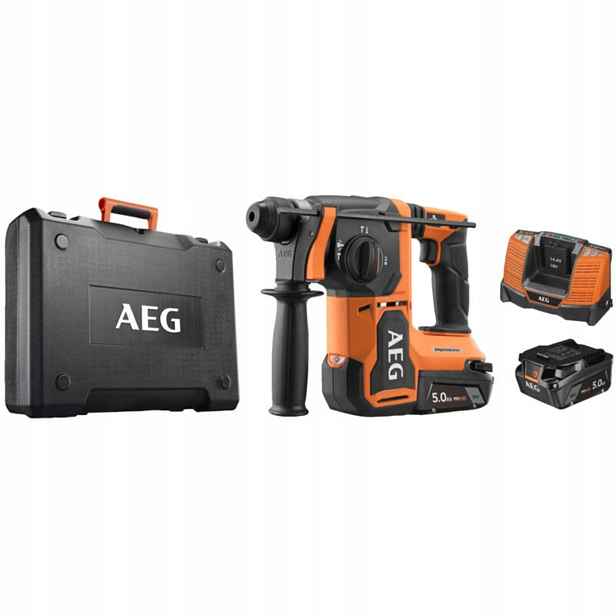 Vrtačka Aeg BBH18BL2-502C Sds+ 18V 2x5.0Ah nabíječka kufr