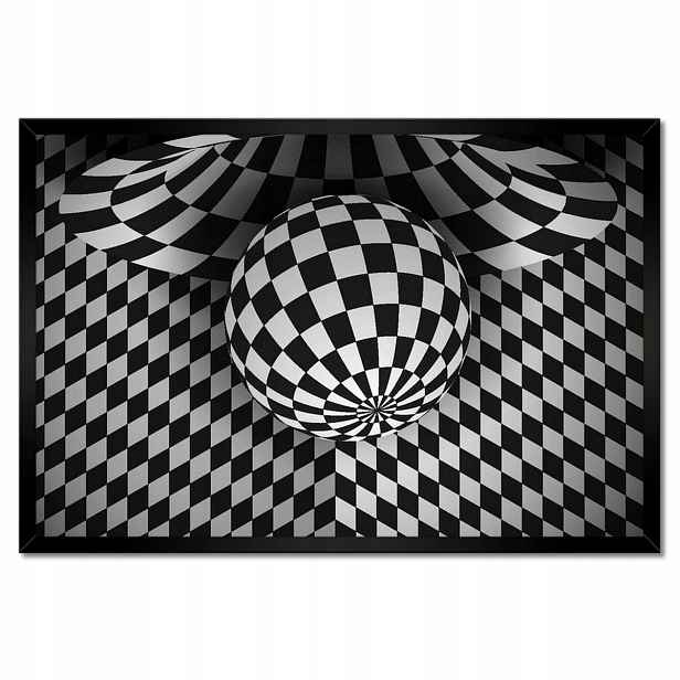 Plakáty v rámu 60x40 Abstrackja černobílá