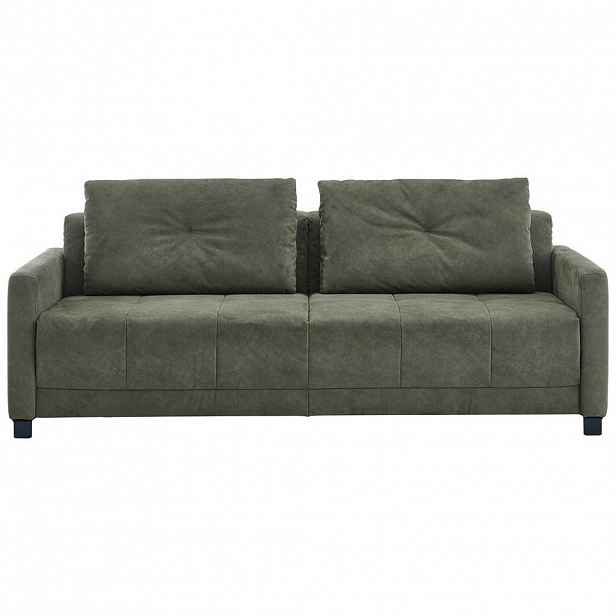 Dieter Knoll ROZKLÁDACÍ POHOVKA, textil, tmavě zelená