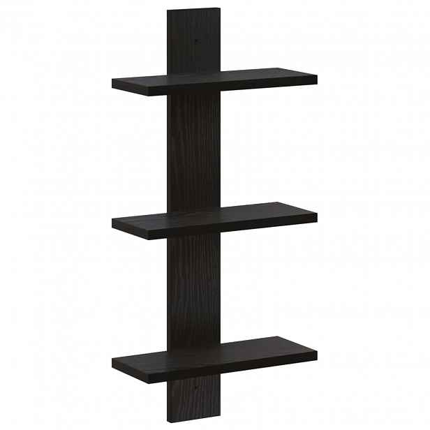 vidaXL Nástěnná polička Černý dub 30 x 13,5 x 64,5 cm Kompozitní dřevo