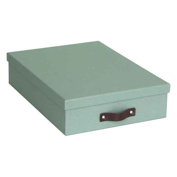 Zelený kartonový organizér na dokumenty Oskar Canvas Paper Laminate – Bigso