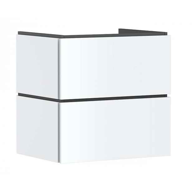 Hansgrohe Xilesa E - Umyvadlová skříňka, 62x63x47 cm, 2 zásuvky, matná bílá 54256700