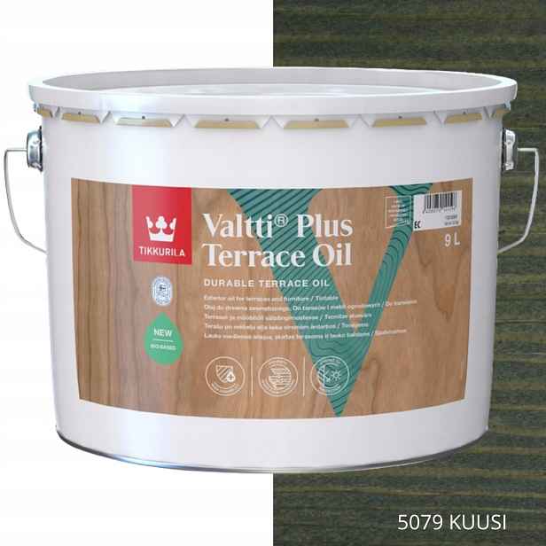 Tikkurila Olej Na Dřevo Valtti Plus Terrace Oil 9L Barva 5079 Kuusi