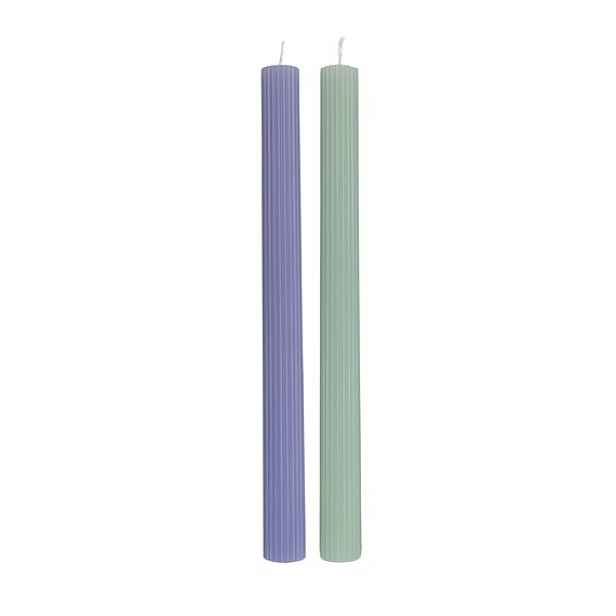 Villeroy & Boch Kónické svíčky Fleur Bleu & Vert, 25 cm, 2 ks 10-1721-6402