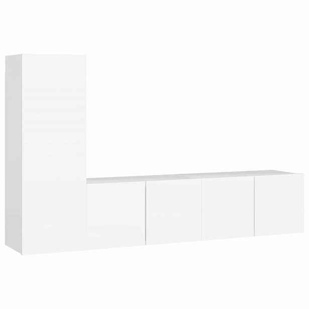 vidaXL 3dílný set TV skříněk bílý kompozitní dřevo