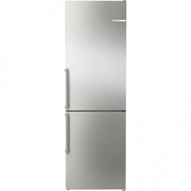 Bosch Serie 4 volně stojící chladnička s mrazákem dole 186 x 60 cm matná ocel s úpravou proti otiskům prstů KGN36VIBT