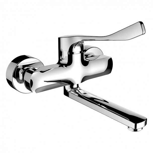 Laufen Citypro - Páková umyvadlová baterie s otočným ramínkem, chrom HF500923100694