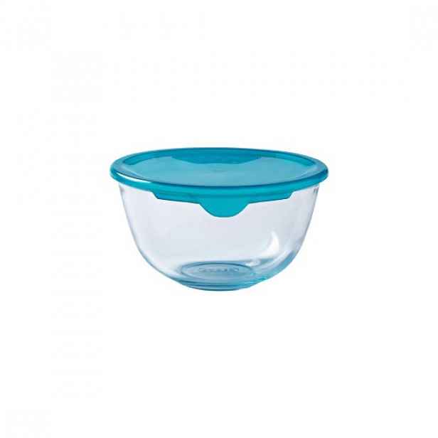 Miska s víkem, vyrobená z žáruvzdorného skla, 15 cm / 700 ml - PYREX