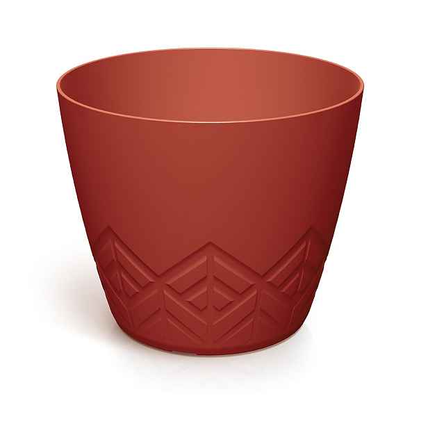 Prosperplast Květináč Areca červený, varianta 15,8 cm