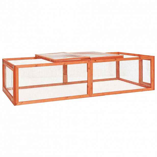 vidaXL Králíkárna 183 x 90 x 46,5 cm masivní jedlové dřevo