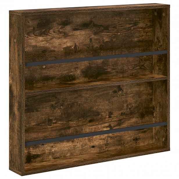 vidaXL Regál na časopisy Kouřový dub 80 x 12 x 70 cm Kompozitní dřevo