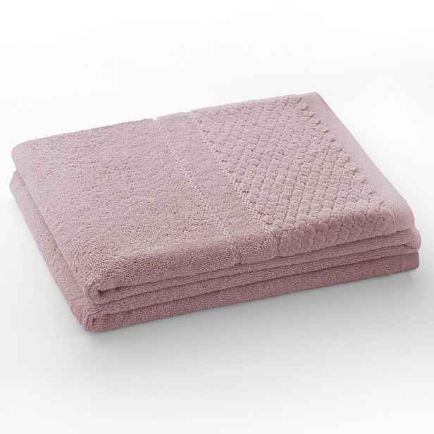 Restilo Ručník RUBRUM klasický styl 30x50 cm pudrově růžový, velikost 50x90