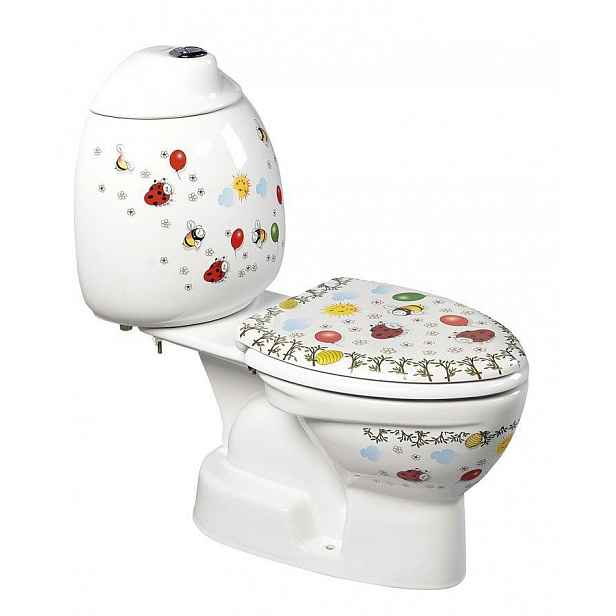 SAPHO - KID WC kombi dětské, spodní odpad, dekor CK301.400.0F