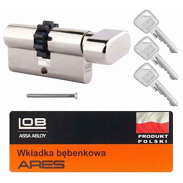 Vložka Lob Ares 35/35GZ s knoflíkem a ozubeným kolem z niklu