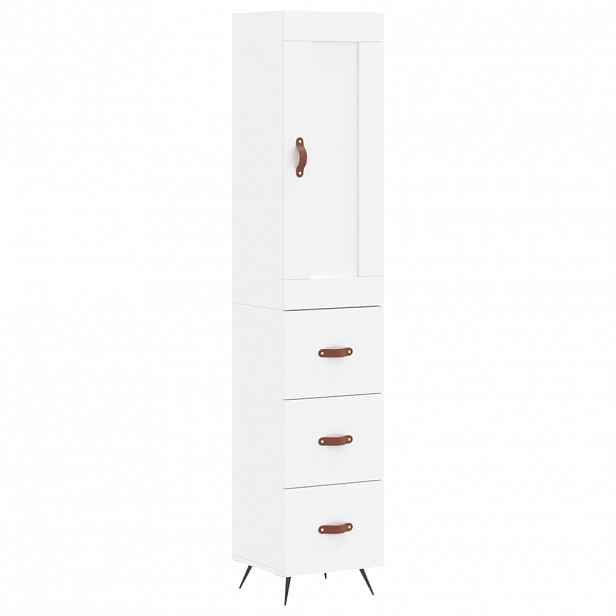 vidaXL Skříň highboard bílá 34,5 x 34 x 180 cm kompozitní dřevo