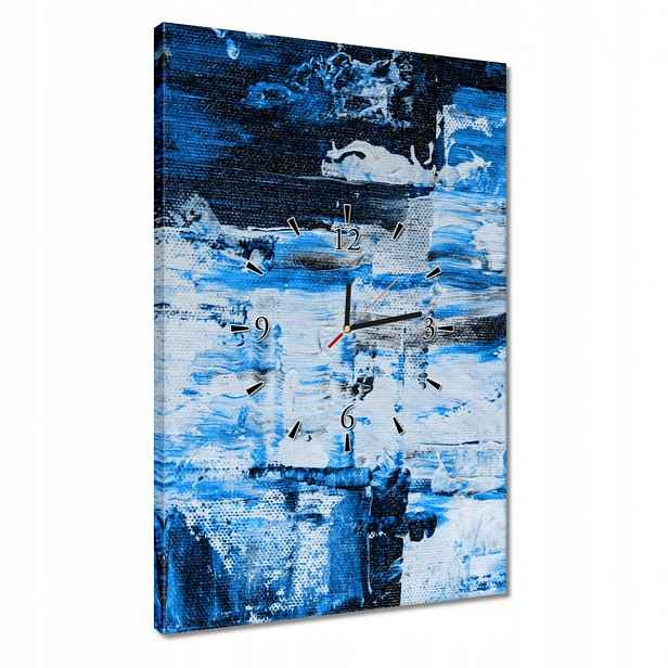 Hodiny 40x60 Abstrakce Classic Blue