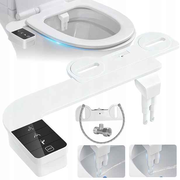 Inteligentní Bidet Na Toaletu Samočištění Regulovatelný Tlak 2 Trysky