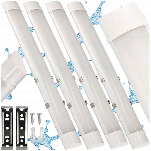 Led nástěnná lampa 40W 120cm 3600lm Neutrální 4500k do garáže Dílna 4x
