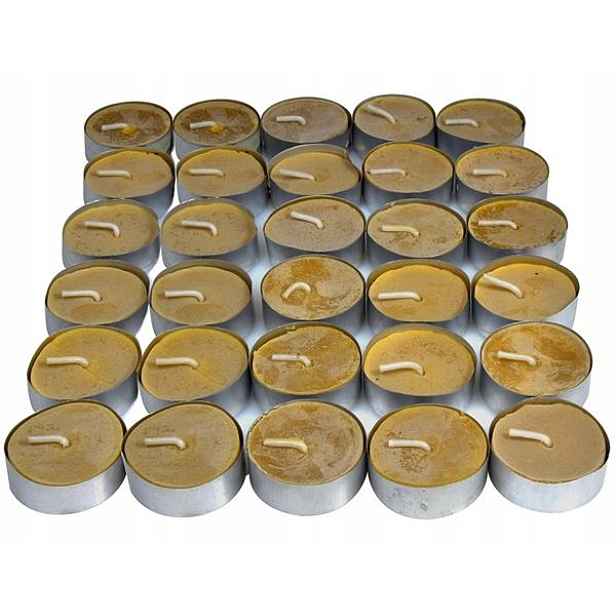 Ohřívače voskových svíček Tealight přírodní 30ks