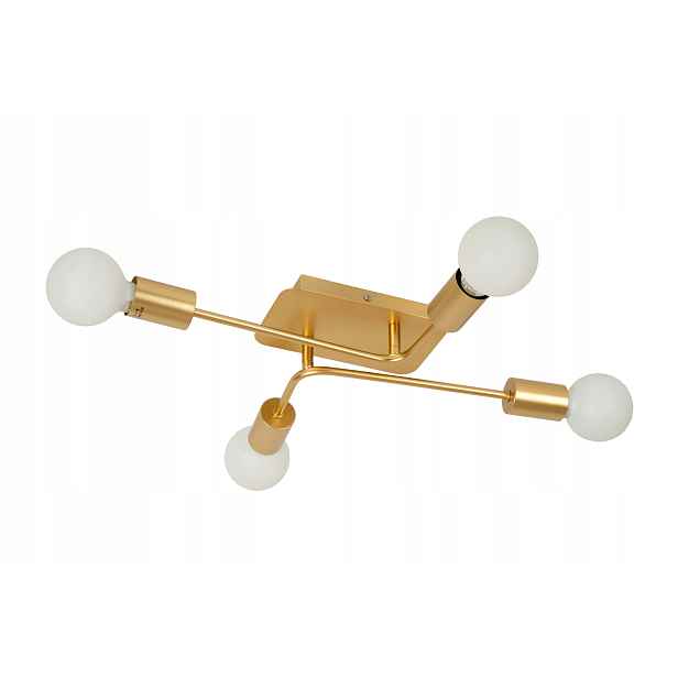 Stropní svítidlo zlatá, minimalistická, 4 body, do ložnice obývacího pokoje Lucide