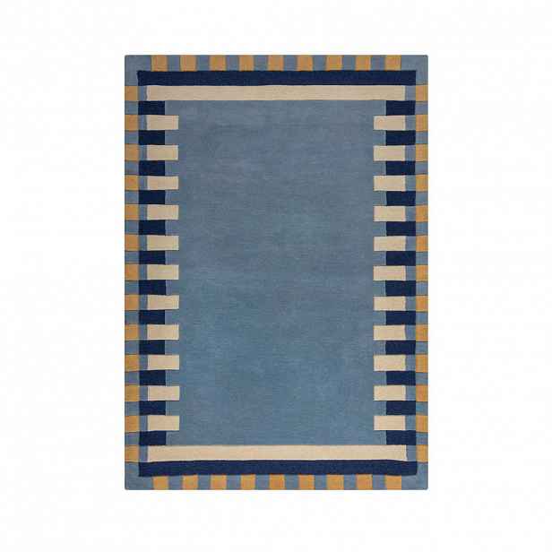 Flair Rugs VLNĚNÝ KOBEREC, 200/290 cm modrá, žlutá