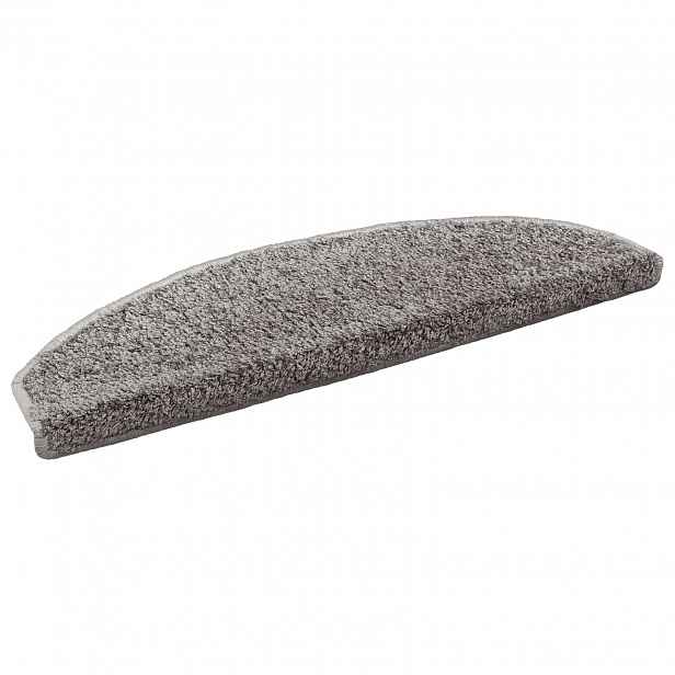 vidaXL Samolepicí schodové rohože 15 ks 80 x 24,5 x 3,5 cm Šedá