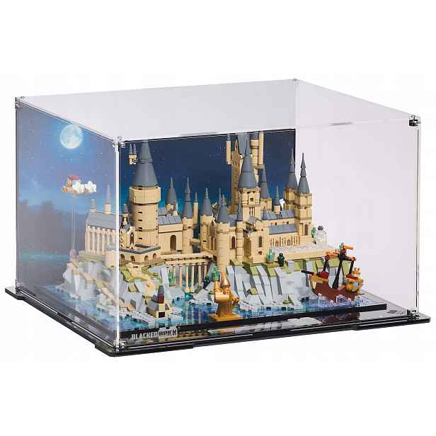 Vitrína s pozadím Blacked Brick pro Lego 76419 Harry Potter Bradavický hrad