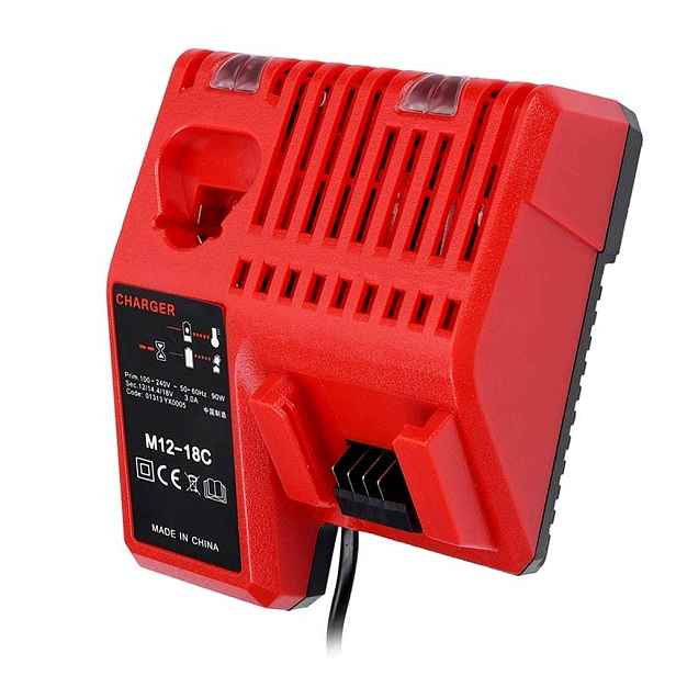 Dvojitá náhradní nabíječka pro Milwaukee M12-18C M12 M14 M18