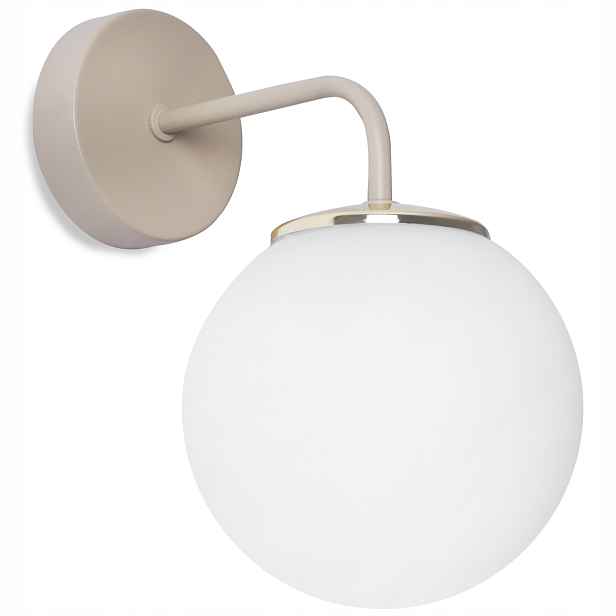 Nástěnná Lampa Siena Kašmírová Béžová Koule Do Obývacího Pokoje Koupelna Kuchyně