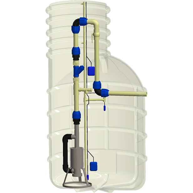 Set bez šachty Pumpa Master set INOX Morava 5-16-J 1,1 kW kabel 10 m 400 V