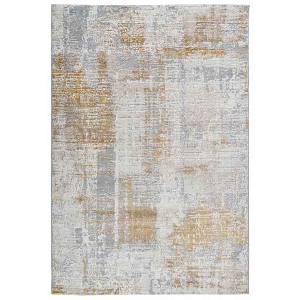Kusový koberec Salsa 690 mustard, 80x150, šedá, kancelář, Obsession