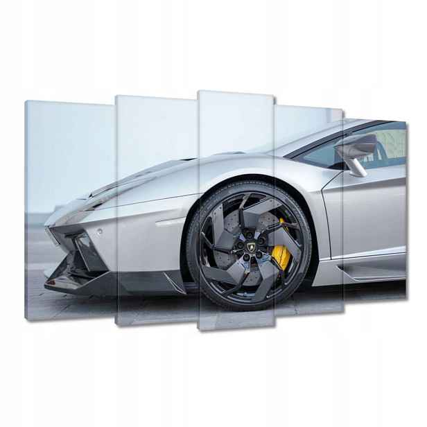 Obrazy 100x60 Stříbrné Auto