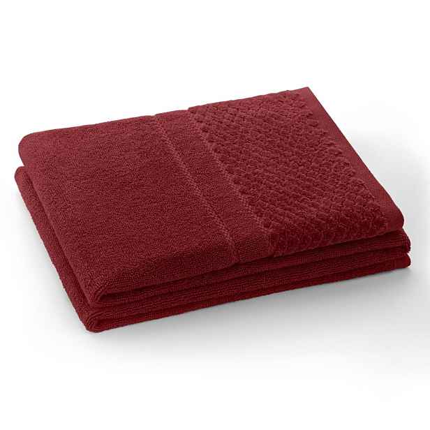 Restilo Ručník RUBRUM klasický styl 30x50 cm vínový, velikost 50x90