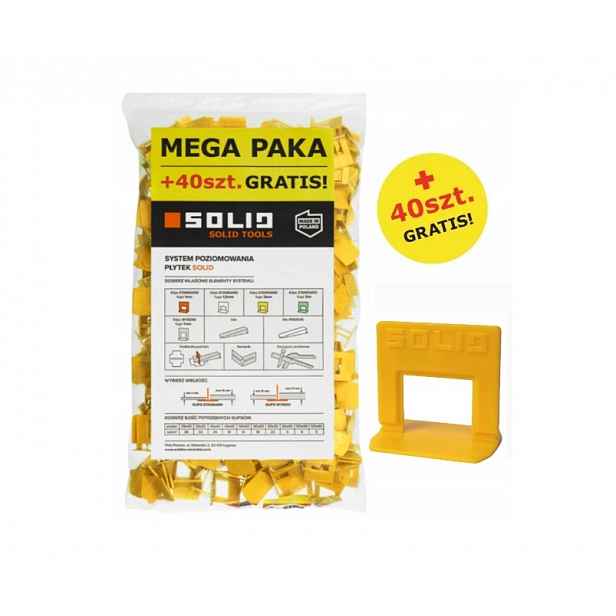 Systém Vyrovnávání Dlaždic Montážní Klipy Sáček Solid 6472 440ks 2mm