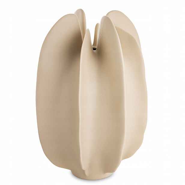 Elegantní váza Flakon Porcelánová Béžová 25 cm Moderní styl Dekorace