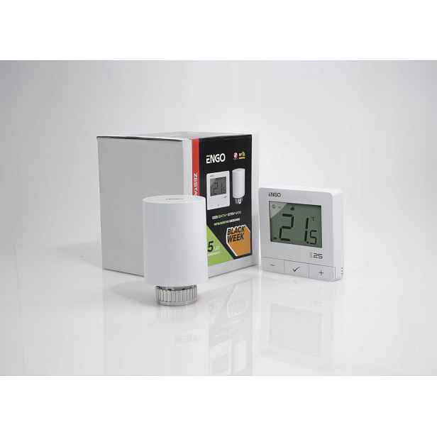 Engo Controls Sada Topení Termostat Bílá E25-BATW-4 ETRV-M30