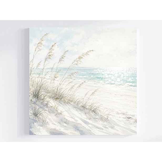 Obraz Na Plátně Canvas Moře Břeh Pláž Písek Trávy Slunce Léto 50x50
