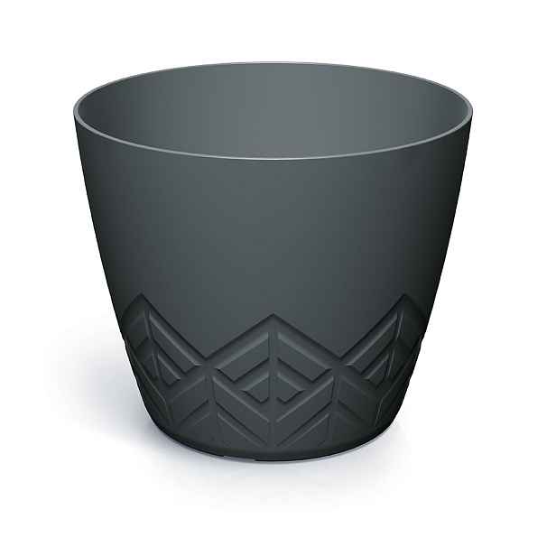 Prosperplast Květináč Areca grafit, varianta 13,8 cm
