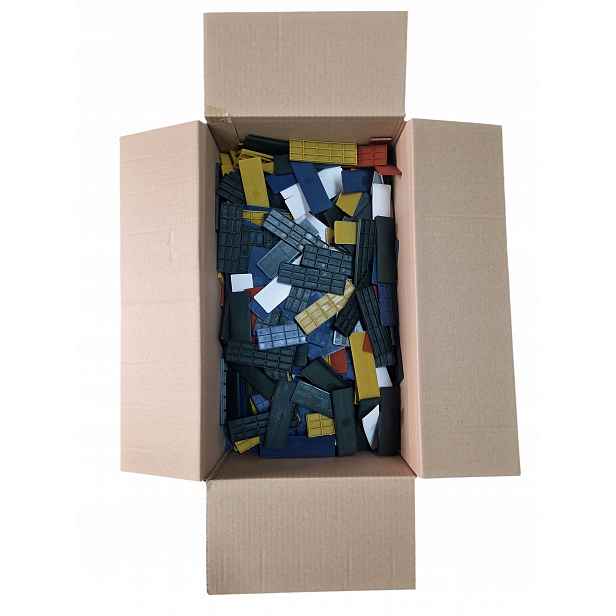 1000 ks Box Distanční podložky Mix montážních klínů 30 mm od 1 mm do 6 mm
