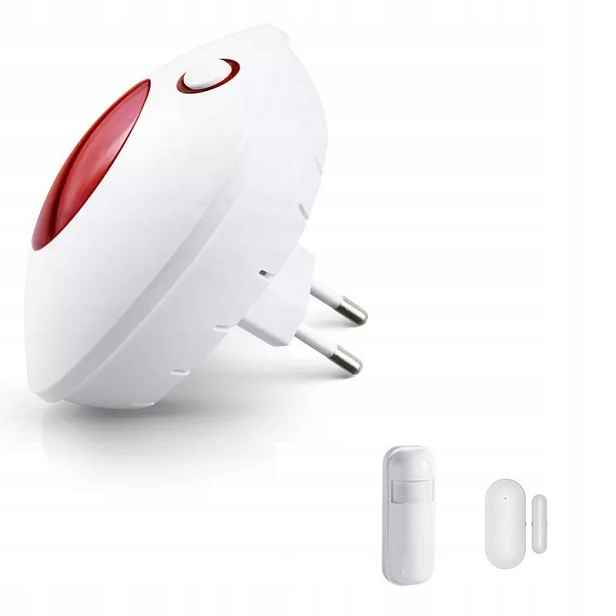 Bezdrátová Siréna Síťový Alarm 110DB Tuya Smart V Polštině WiFi 1xPIR