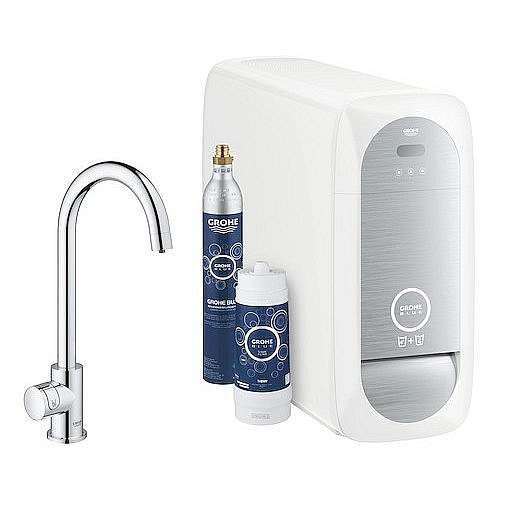 Dřezová baterie Grohe Blue Home s filtrem chrom 31498001
