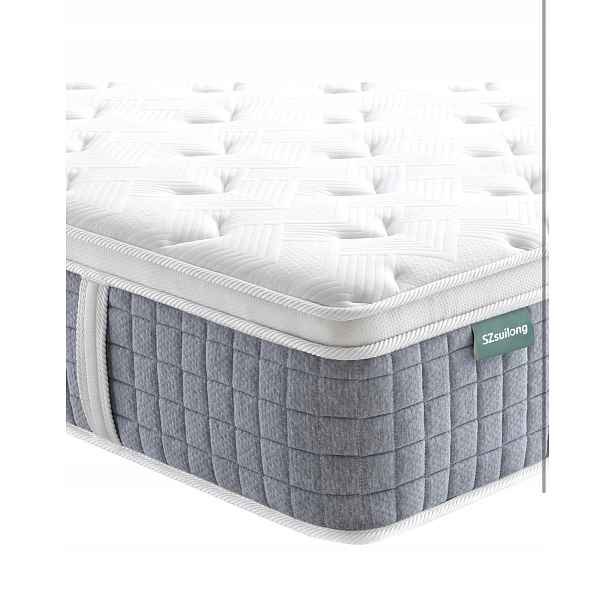 Matrace SZsuilong 90x200x24 H3 7-zónová pružinová s ortopedickou pěnou