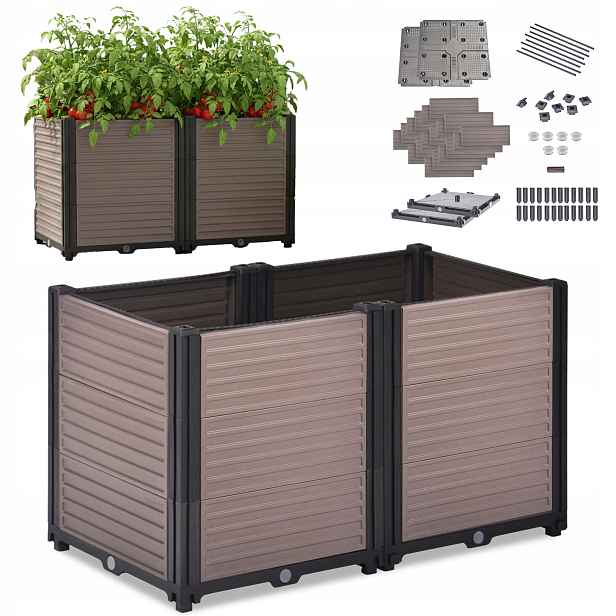 Zeleninový Záhon Zahradní pěstební truhla 82x41 cm Cultivo Balkon Zelenina Květiny