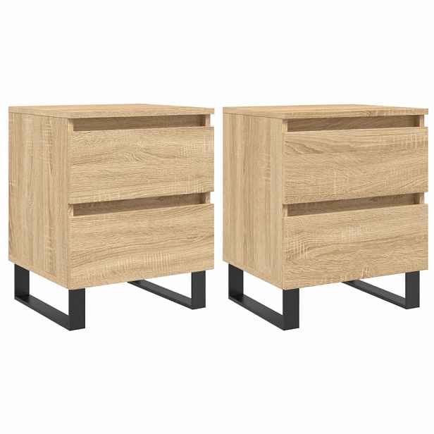 vidaXL Noční stolky 2 ks dub sonoma 40 x 35 x 50 cm kompozitní dřevo