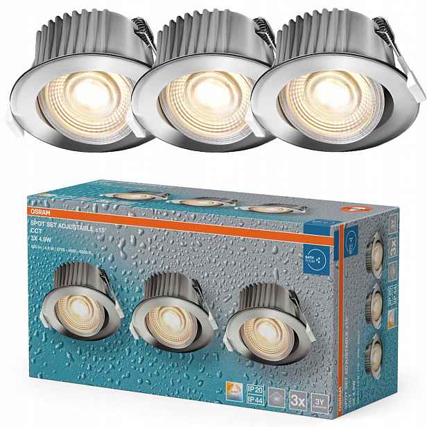 3x Stropní Led svítidlo Hermetická Podbitka 4.9W Osram