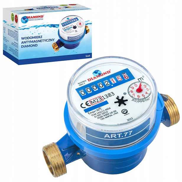 Antimagnetický vodoměr Diamond Atest Pzh, vysoká kvalita