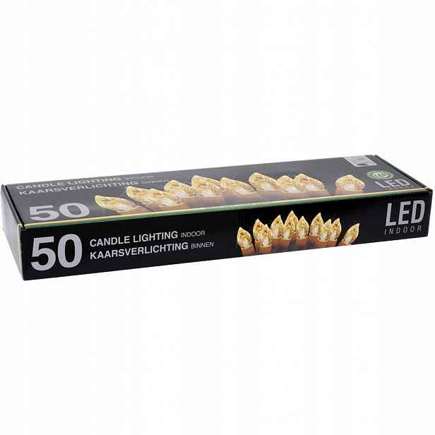 Dekorativní Svíčka 50 Led Plast Vnitřní 14 CM