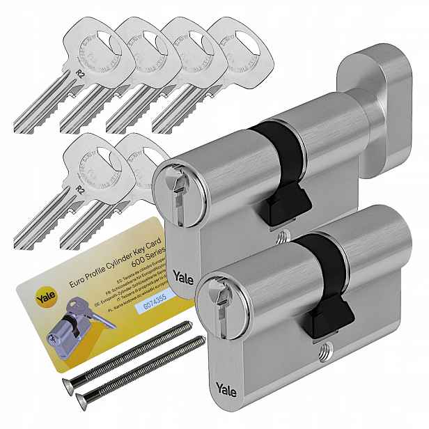 sada vložek Yale Y600 50/50 50/50G s bezpečnou saténovou spojkou