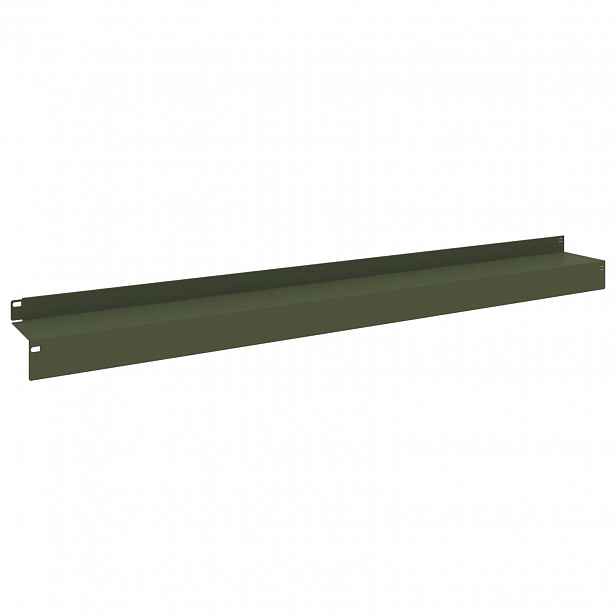 vidaXL Okraj trávníku 30 ks 100 x 10 x 8 cm Ocel Olivově zelená
